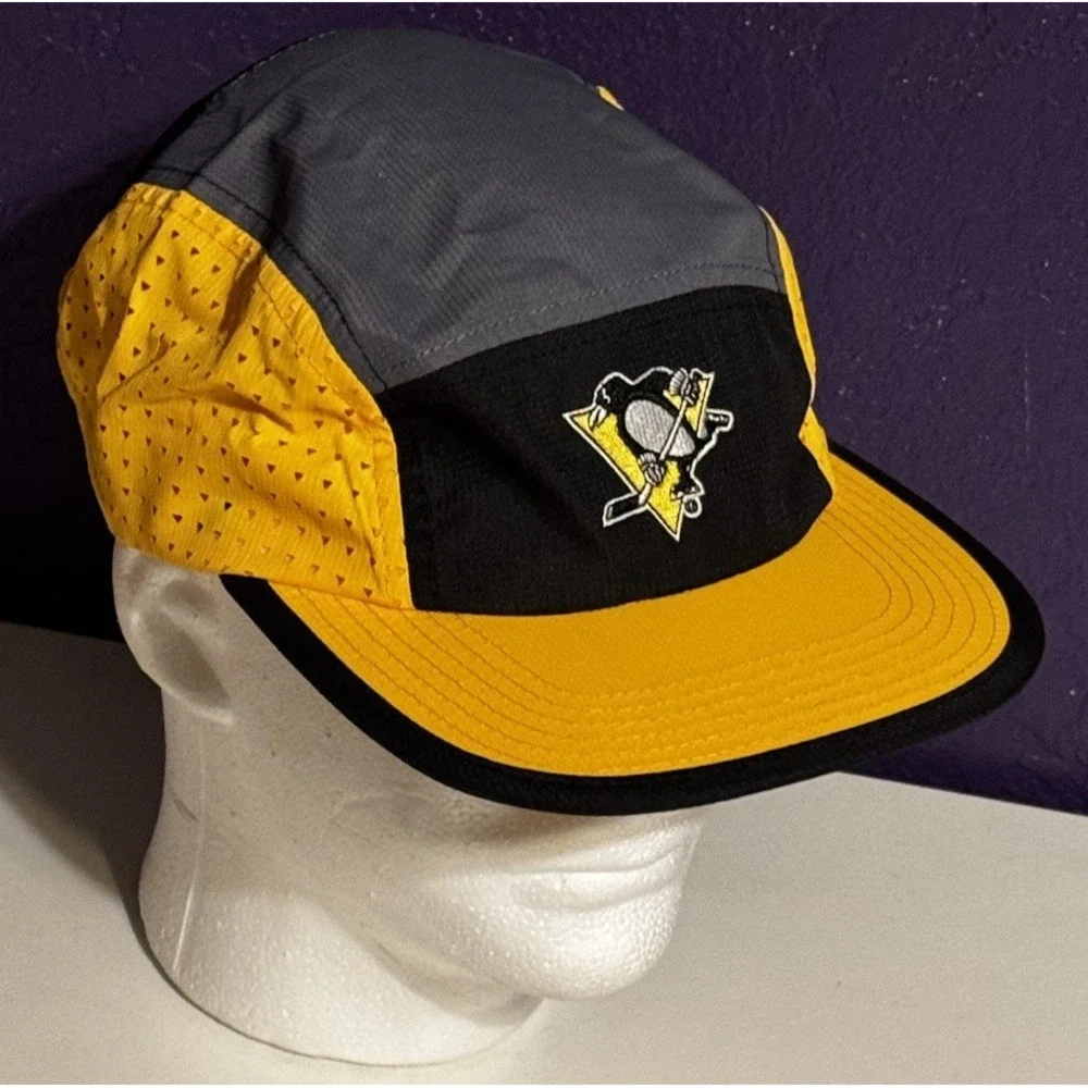 Pittsburgh Penguins 5 Panel Running Hat Limited Sobe Promo Sample NWOT Rare